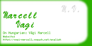 marcell vagi business card